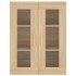 Armarios de pared 2 uds madera de ingeniería roble