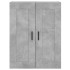 Armarios de pared 2 uds madera de ingeniería gris