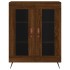 Aparador alto madera contrachapada marrón roble 69,5x34x180