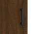 Aparador alto madera contrachapada marrón roble 69,5x34x180