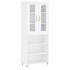 Aparador alto madera contrachapada blanco 69,5x34x180