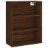 Aparador alto madera contrachapada marrón roble 69,5x34x180
