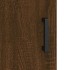 Aparador alto madera contrachapada marrón roble 69,5x34x180