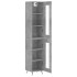 Aparador de madera contrachapada gris hormigón 34,5x34x180