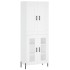Aparador alto madera contrachapada blanco 69,5x34x180