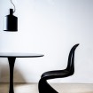 Silla de diseño, modelo Onda color negra