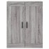 Aparador alto madera contrachapada gris sonoma 69,5x34x180