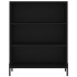 Aparador alto madera contrachapada negro 69,5x34x180