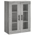 Aparador alto madera contrachapada gris sonoma 69,5x34x180