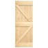 Puerta corredera con herrajes madera maciza de pino 70x210