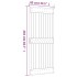 Puerta corredera con herrajes madera maciza de pino 85x210