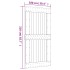 Puerta corredera con herrajes madera maciza de pino 100x210
