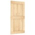 Puerta corredera con herrajes madera maciza de pino 100x210