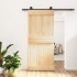 Puerta corredera con herrajes madera maciza de pino 90x210