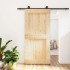 Puerta corredera con herrajes madera maciza de pino 100x210