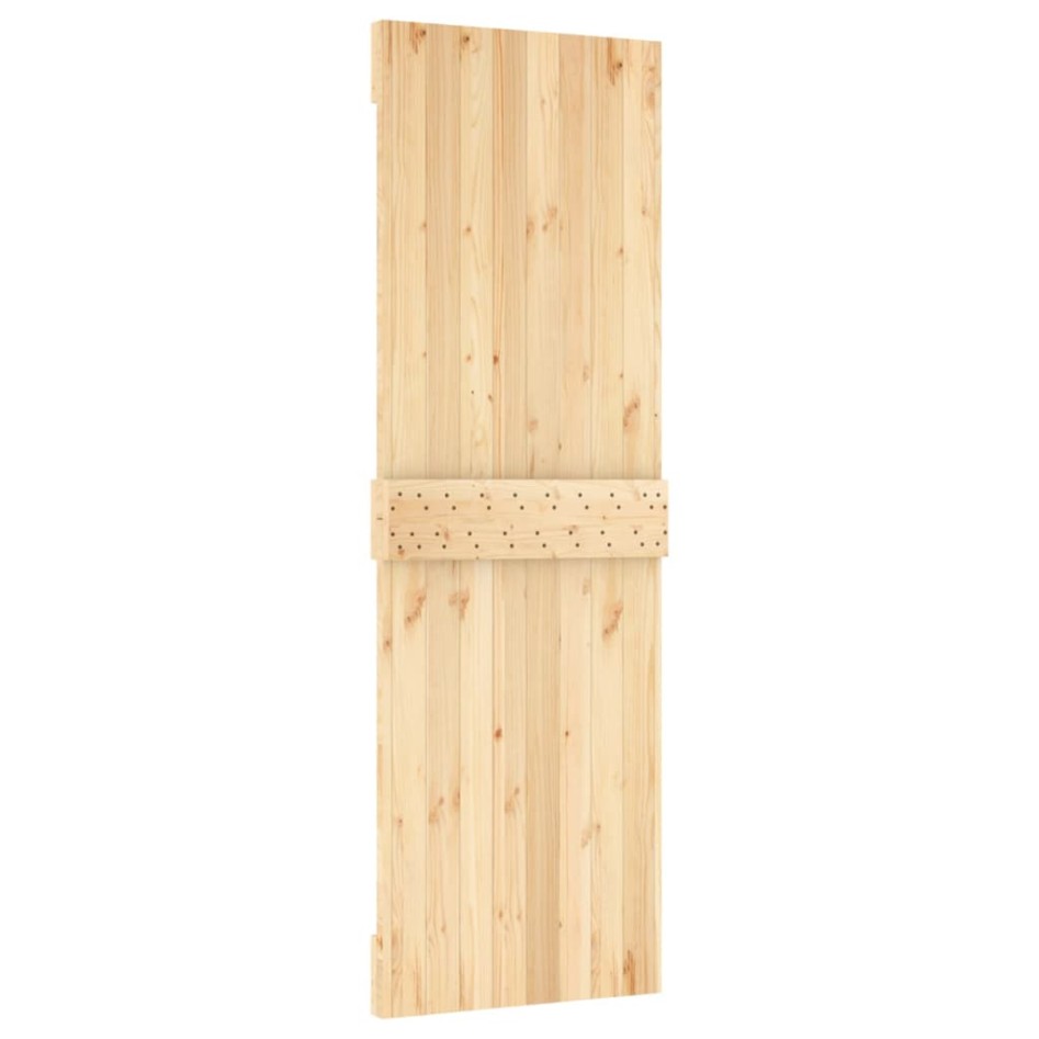 Puerta corredera con herrajes madera maciza de pino 70x210