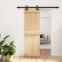 Puerta corredera con herrajes madera maciza de pino 70x210