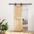 Puerta corredera con herrajes madera maciza de pino 70x210