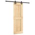 Puerta corredera con herrajes madera maciza de pino 70x210