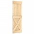 Puerta corredera con herrajes madera maciza de pino 70x210