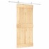 Puerta corredera con herrajes madera maciza de pino 90x210