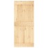 Puerta corredera con herrajes madera maciza de pino 90x210