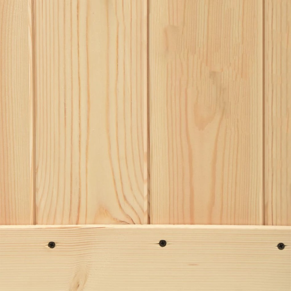 Puerta corredera con herrajes madera maciza de pino 90x210