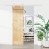 Puerta corredera con herrajes madera maciza de pino 70x210
