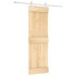 Puerta corredera con herrajes madera maciza de pino 70x210
