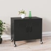 Armario de almacenamiento acero negro 60x35x56cm