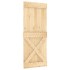 Puerta corredera con herrajes madera maciza de pino 85x210
