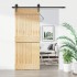 Puerta corredera con herrajes madera maciza de pino 85x210