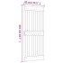 Puerta corredera con herrajes madera maciza de pino 85x210