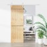 Puerta corredera con herrajes madera maciza de pino 70x210