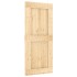 Puerta corredera con herrajes madera maciza de pino 90x210