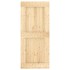 Puerta corredera con herrajes madera maciza de pino 90x210