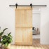 Puerta corredera con herrajes madera maciza de pino 95x210