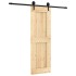 Puerta corredera con herrajes madera maciza de pino 70x210