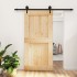 Puerta corredera con herrajes madera maciza de pino 100x210