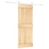 Puerta corredera con herrajes madera maciza de pino 80x210