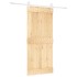 Puerta corredera con herrajes madera maciza de pino 90x210