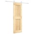 Puerta corredera con herrajes madera maciza de pino 70x210