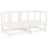 Juego de muebles de jardín 6 piezas madera maciza pino