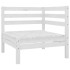 Juego de muebles de jardín 11 pzas madera maciza de pino