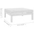 Juego de muebles de jardín 11 pzas madera maciza de pino
