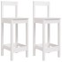 Set de mesa y taburetes altos jardín 3 pzas madera pino