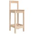 Set de mesa y taburetes altos jardín 7 pzas madera maciza