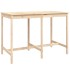 Set de mesa y taburetes altos jardín 7 pzas madera maciza