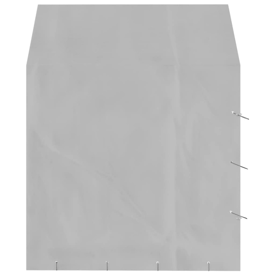 Perrera de exterior con toldo acero galvanizado plata 2x2x2,5