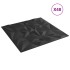 Paneles de pared 48 uds XPS amatista negro 50x50 cm 12